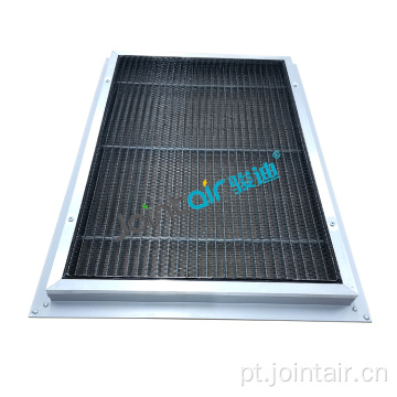 Grade de barra de piso de alumínio HVAC com tela de filtro